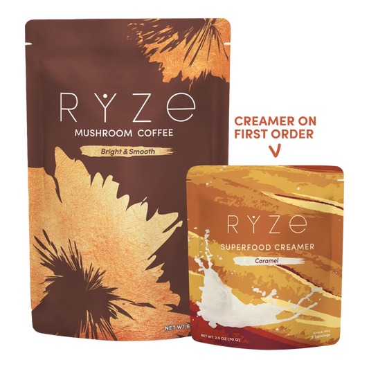 Mushroom Coffee & Caramel Creamer Set Z2